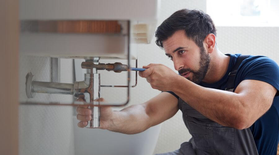 Sink pipe leak repair in Paris Crossing, IN